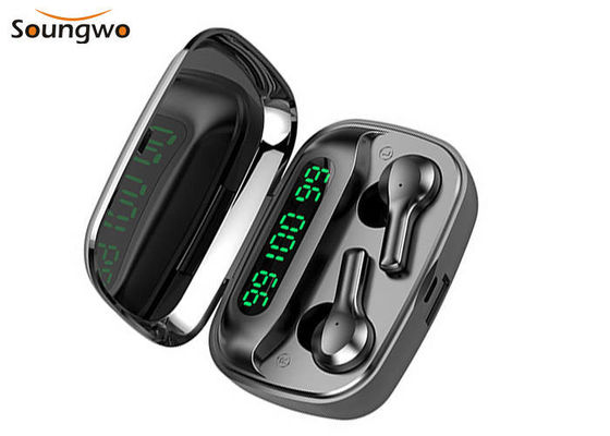 Sonido de alta fidelidad de apareamiento auto de los auriculares de botón HD del nivel de ruidos de la llamada inalámbrica verdadera de la reducción para Iphone